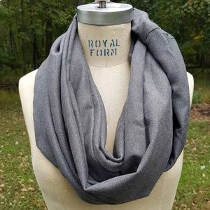 Charcoal Heather Gray Infinity Scarf